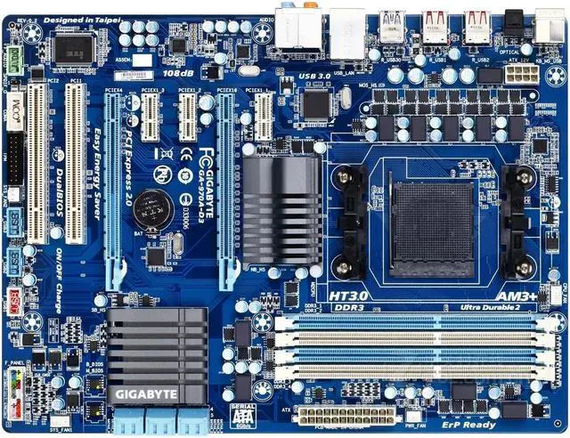 Main image of GIGABYTE GA-970A-D3 Socket AM3+/AM3 AMD 970 DDR3 32GB ATX