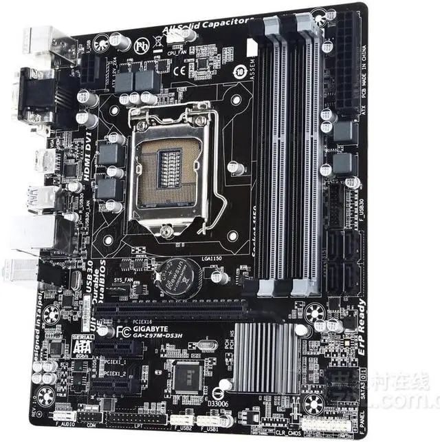 Alt view image 2 of 3 - GIGABYTE GA-Z97M-DS3H(rev.1.0) LGA 1150 Intel Z97 DDR3 32GB Micro ATX
