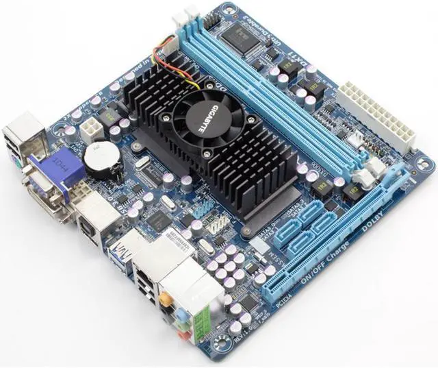 Alt view image 2 of 3 - GIGABYTE GA-E350N-USB3 Zacate E-350 APU AMD Hudson M1 DDR3 8GB Mini-ITX