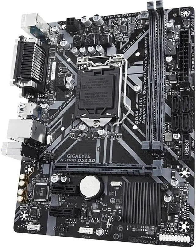 Alt view image 2 of 4 - GIGABYTE H310M DS2 2.0 LGA 1151 Intel H310 DDR4 32GB Micro ATX