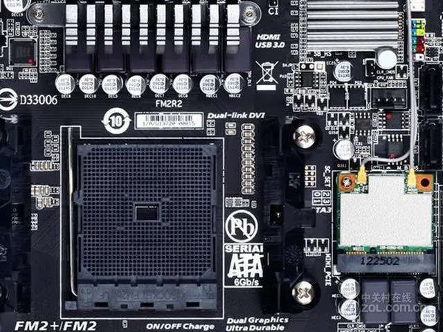 Alt view image 4 of 4 - GIGABYTE F2A88XN-WIFI(rev.3.0) Socket FM2/FM2+ AMD A88X DDR3 64GB Mini-ITX