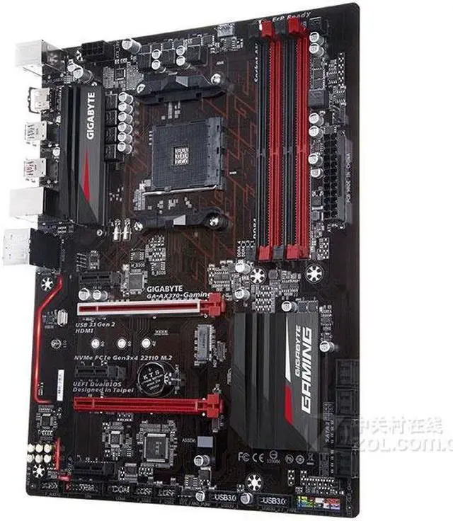 Alt view image 3 of 3 - GIGABYTE AX370-Gaming Socket AM4 AMD X370 DDR4 64GB ATX