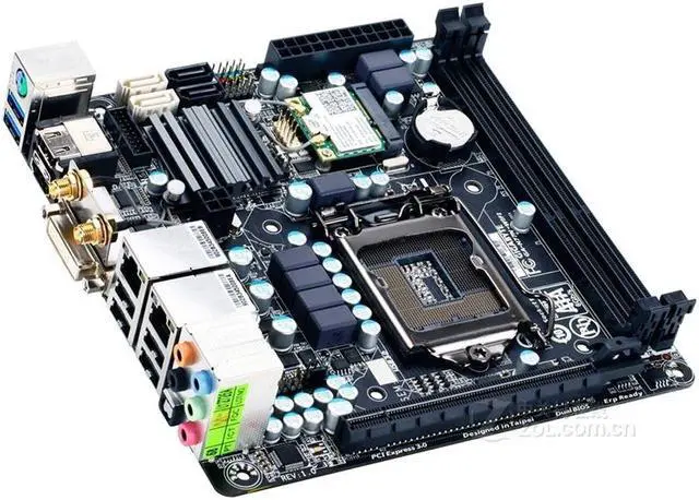 Alt view image 2 of 4 - GIGABYTE GA-Z77N WIFI LGA 1155 Intel Z77 DDR3 16GB Mini-ITX