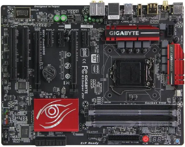 Main image of GIGABYTE G1.Sniper Z97(rev.1.x) LGA 1150 Intel Z97 DDR3 32GB ATX
