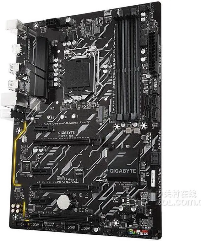 Alt view image 3 of 4 - GIGABYTE Z370P D3 LGA 1151 Intel Z370 DDR4 64GB ATX