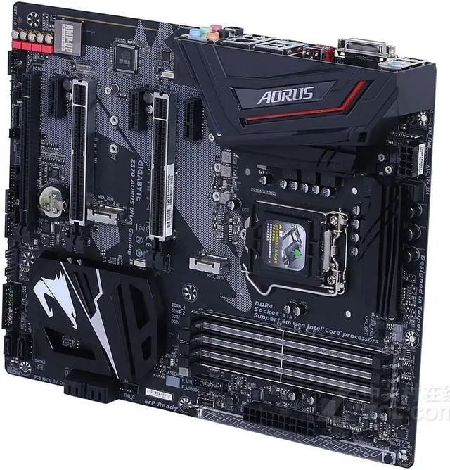 Alt view image 2 of 4 - GIGABYTE Z370 Ultra Gaming LGA 1151 Intel Z370 DDR4 64GB ATX