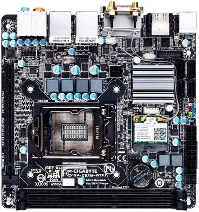 Main image of GIGABYTE GA-Z87N-WIFIrev.1.x LGA 1150 Intel Z87 DDR3 16GB Mini-ITX