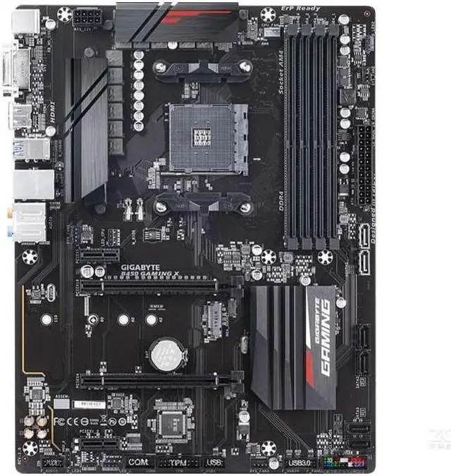 Main image of GIGABYTE B450 GAMING X Socket AM4 AMD B450 DDR4 64GB ATX
