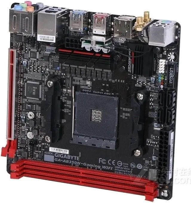 Alt view image 5 of 5 - GIGABYTE AB350N-Gaming WIFI Socket AM4 AMD B350 DDR4 32GB Mini-ITX