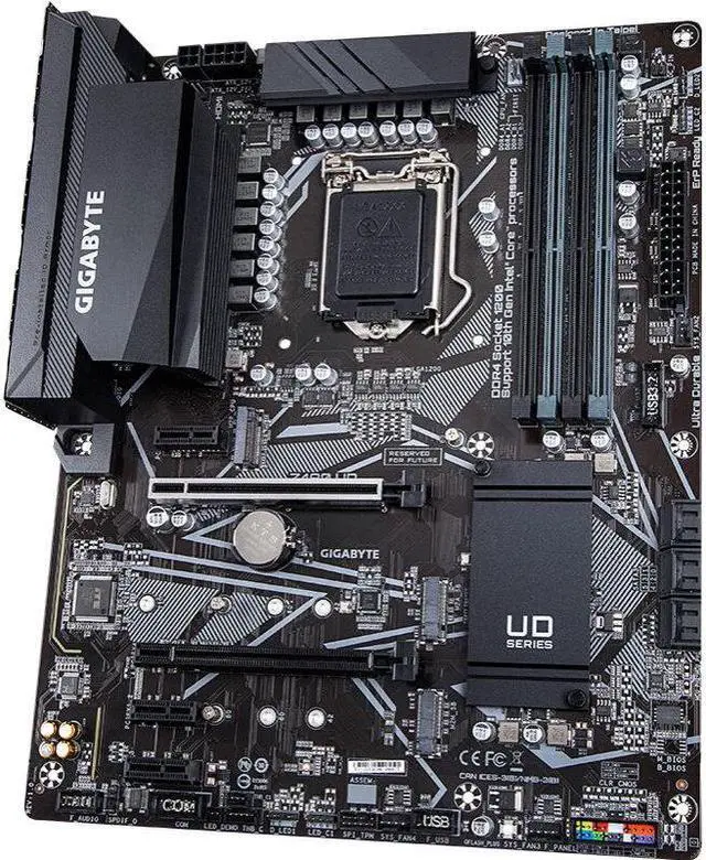 Alt view image 2 of 3 - GIGABYTE Z490 UD LGA 1200 Intel Z490 DDR4 128GB ATX
