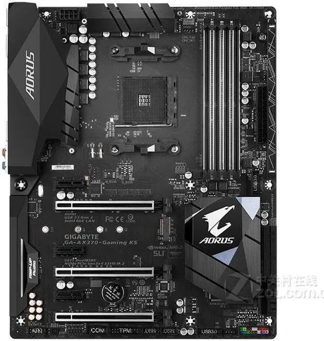 Alt view image 3 of 4 - GIGABYTE AX370-Gaming K5 Socket AM4 AMD X370 DDR4 64GB ATX