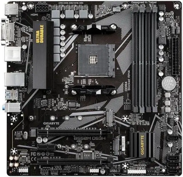 Main image of GIGABYTE B550M DS3H Socket AM4 AMD B550 DDR4 128GB Micro ATX