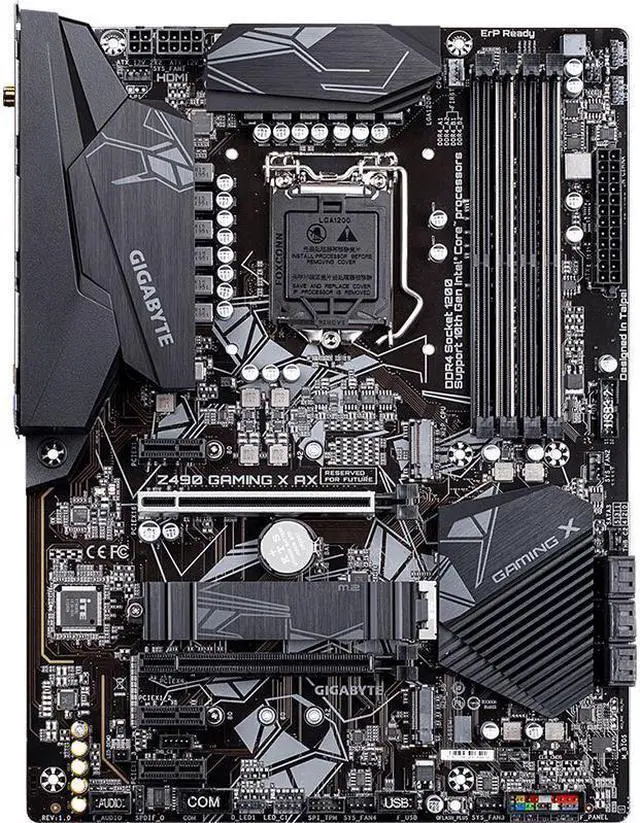 Main image of GIGABYTE Z490 GAMING X AX LGA 1200 Intel Z490 DDR4 128GB ATX