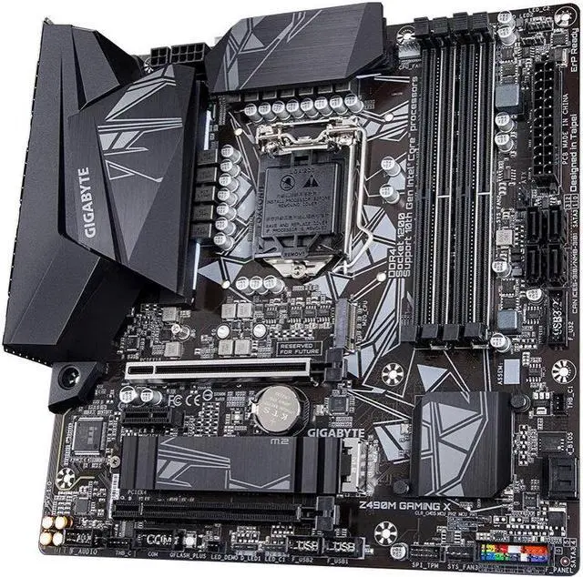 Alt view image 3 of 4 - GIGABYTE Z490M GAMING X LGA 1200 Intel Z490 DDR4 128GB Micro ATX