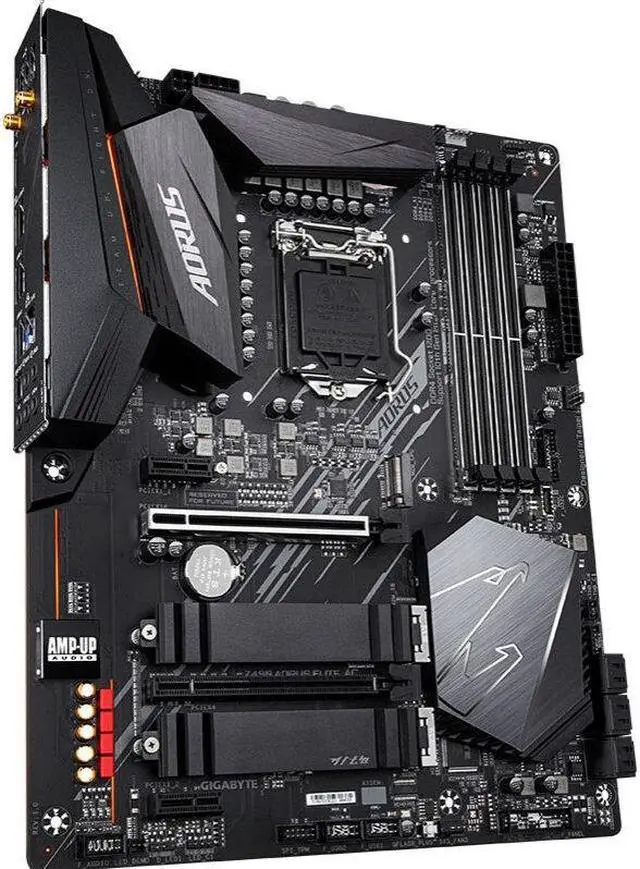 Alt view image 2 of 4 - GIGABYTE Z490 ELITE AC LGA 1200 Intel Z490 DDR4 128GB ATX