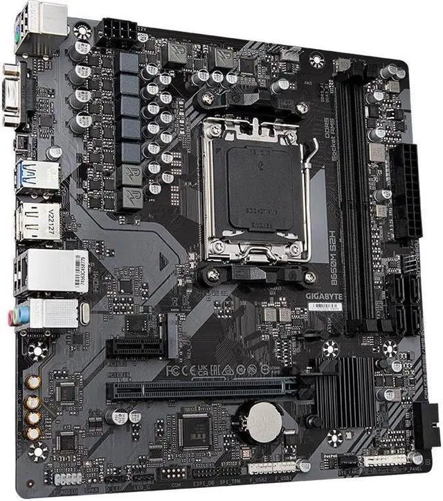 Alt view image 2 of 4 - GIGABYTE B650M S2H Socket AM5 AMD B650 DDR5 96GB Micro ATX
