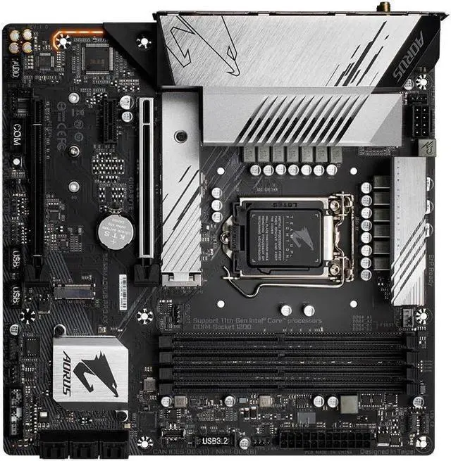 Alt view image 2 of 4 - GIGABYTE B550M PRO AX Socket AM4 AMD B550 DDR4 128GB Micro ATX