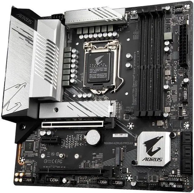 Alt view image 3 of 4 - GIGABYTE B550M PRO AX Socket AM4 AMD B550 DDR4 128GB Micro ATX