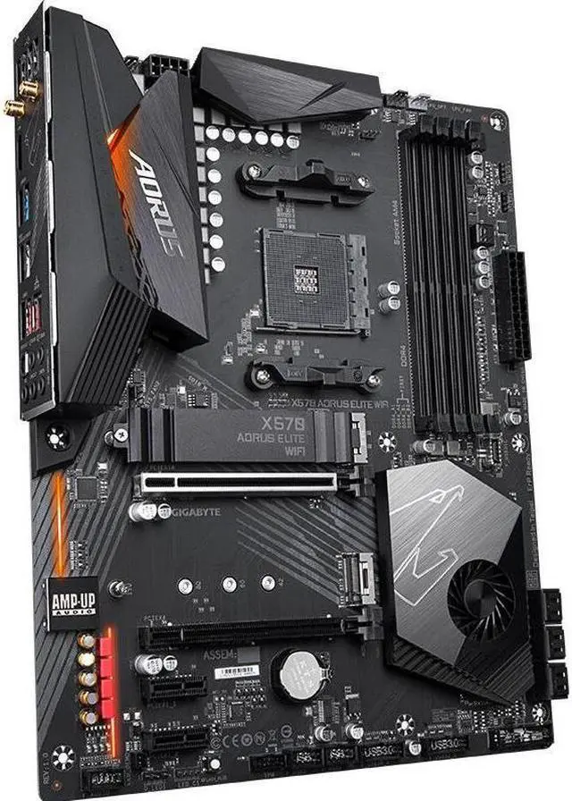 Alt view image 3 of 4 - GIGABYTE X570 ELITE WIFI Socket AM4 AMD X570 DDR4 128GB ATX