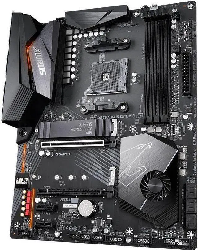 Alt view image 2 of 4 - GIGABYTE X570 ELITE WIFI Socket AM4 AMD X570 DDR4 128GB ATX