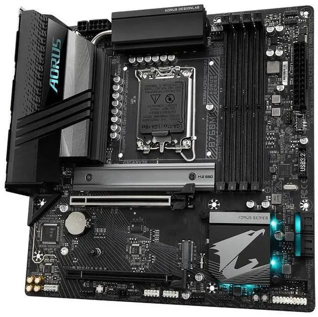 Alt view image 3 of 4 - GIGABYTE B760M PRO AX LGA 1700 Intel B760 DDR5 192GB Micro ATX