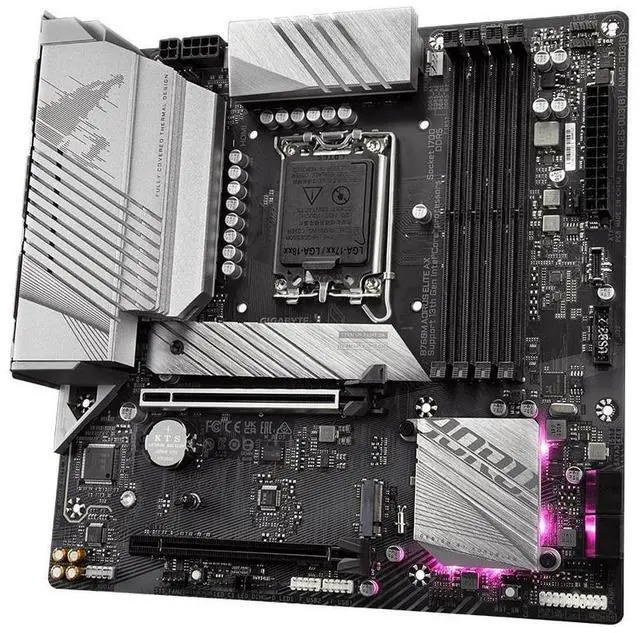 Alt view image 3 of 4 - GIGABYTE B760M ELITE AX LGA 1700 Intel B760 DDR5 192GB Micro ATX