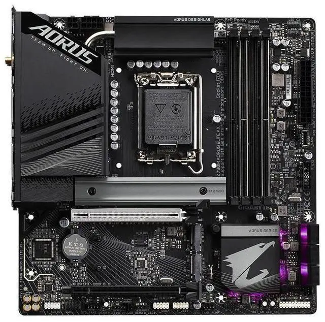 Alt view image 2 of 4 - GIGABYTE Z790M ELITE LGA 1700 Intel Z790 DDR5 192GB Micro ATX