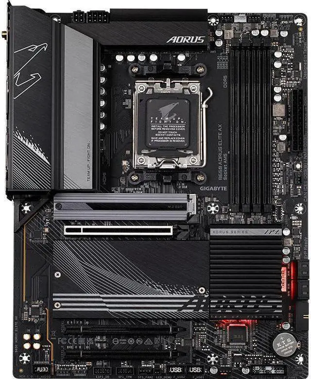 Main image of GIGABYTE B650 ELITE AX Socket AM5 AMD B650 DDR5 128GB ATX