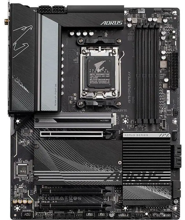 Main image of GIGABYTE X670 ELITE AX Socket AM5 AMD X670 DDR5 192GB ATX