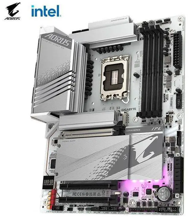 Alt view image 3 of 4 - GIGABYTE Z790 ELITE AX ICE LGA 1700 Intel Z790 DDR5 192GB ATX