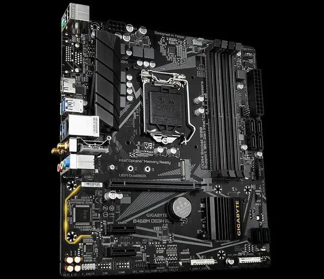 Alt view image 2 of 3 - GIGABYTE B460M DS3H AC LGA 1200 Intel B460 DDR4 128GB Micro ATX