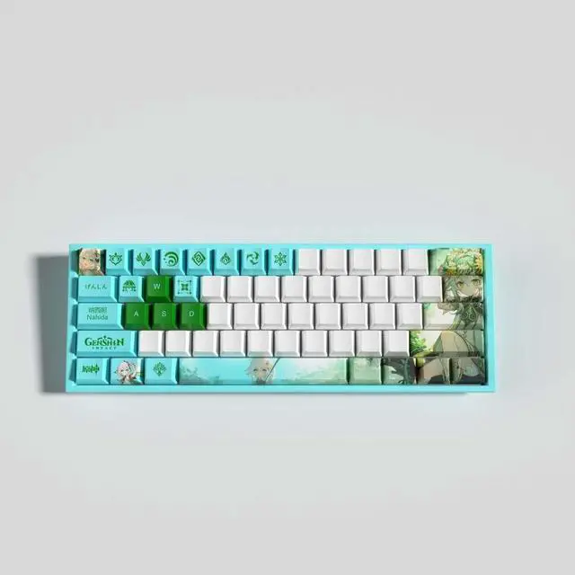 Alt view image 3 of 7 - Genshin Impact Themed Keycaps Ning Guang PBT heat-sublimation keycaps 29 keys OEM high degree