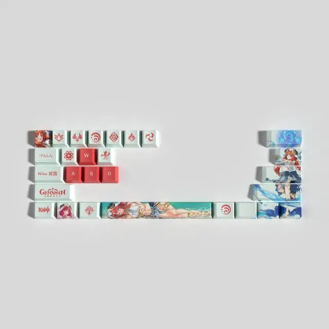 Alt view image 2 of 5 - Genshin Impact Themed Keycaps Nilou PBT heat-sublimation keycaps 29 keys OEM high degree