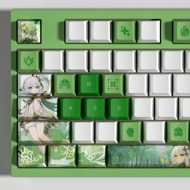 Alt view image 3 of 5 - Genshin Impact Themed Keycaps Nahida PBT heat-sublimation keycaps 29 keys OEM high degree