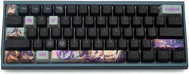 Alt view image 3 of 5 - Genshin Impact Themed Keycaps Cyno PBT heat-sublimation keycaps 10 keys OEM high degree