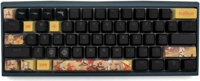 Alt view image 3 of 5 - Genshin Impact Themed Keycaps Ning Guang PBT heat-sublimation keycaps 10 keys OEM high degree