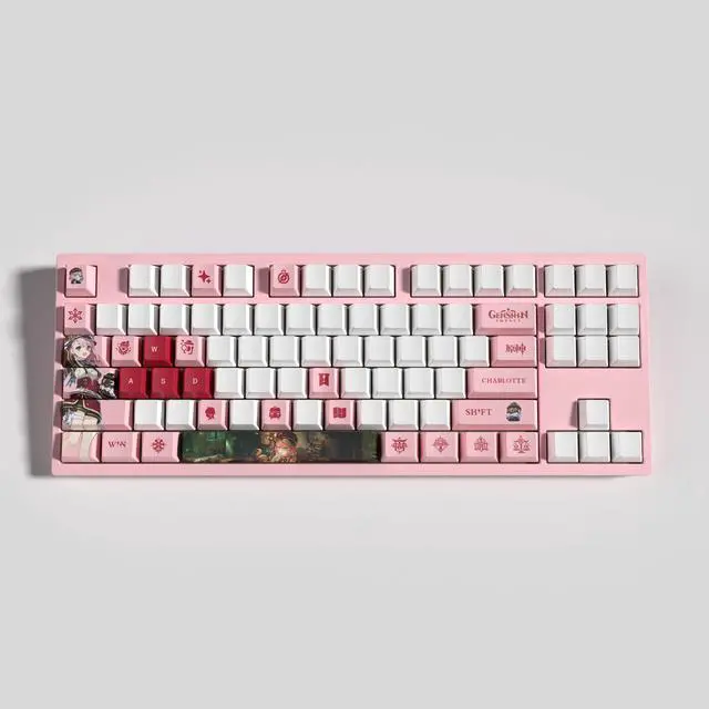 Alt view image 7 of 7 - Genshin Impact Themed Keycaps Kujou Sara PBT heat-sublimation keycaps 10 keys OEM high degree