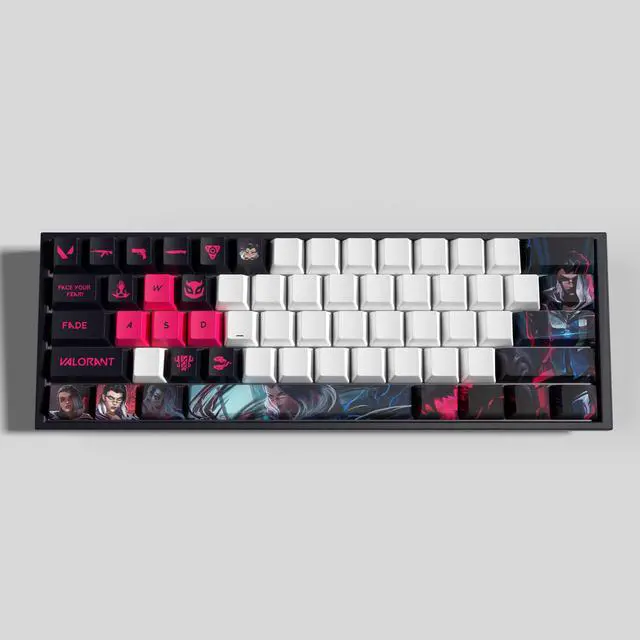 Main image of VALORANT Themed Keycaps Fade PBT heat-sublimation keycaps 29 keys OEM high degree