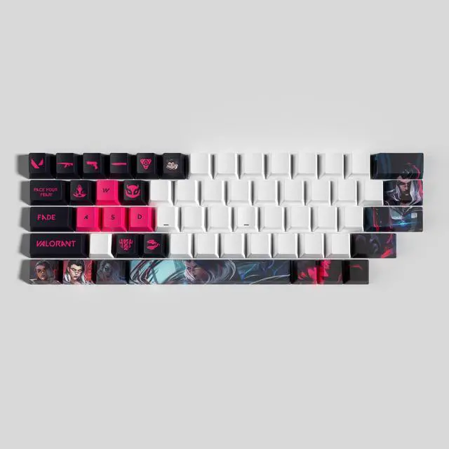 Alt view image 2 of 5 - VALORANT Themed Keycaps Fade PBT heat-sublimation keycaps 29 keys OEM high degree