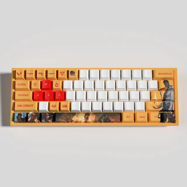 Alt view image 2 of 7 - VALORANT Themed Keycaps Raze PBT heat-sublimation keycaps 29 keys OEM high degree