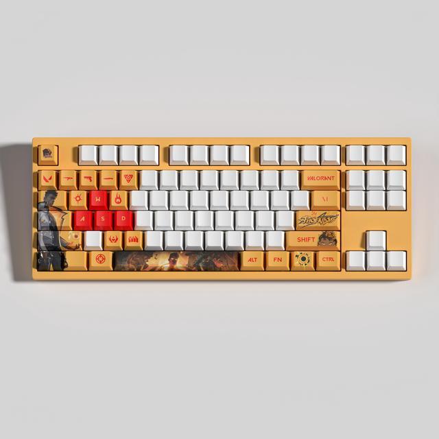 Alt view image 3 of 7 - VALORANT Themed Keycaps Raze PBT heat-sublimation keycaps 29 keys OEM high degree