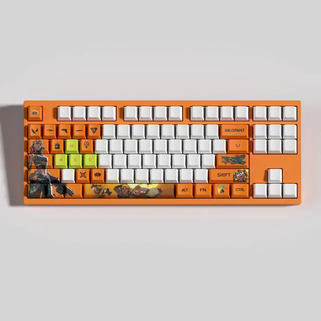 Alt view image 3 of 7 - VALORANT Themed Keycaps KillJoy PBT heat-sublimation keycaps 29 keys OEM high degree