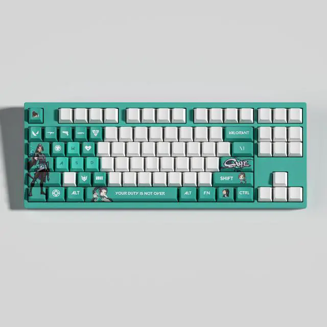 Alt view image 3 of 5 - VALORANT Themed Keycaps Sage PBT heat-sublimation keycaps 29 keys OEM high degree