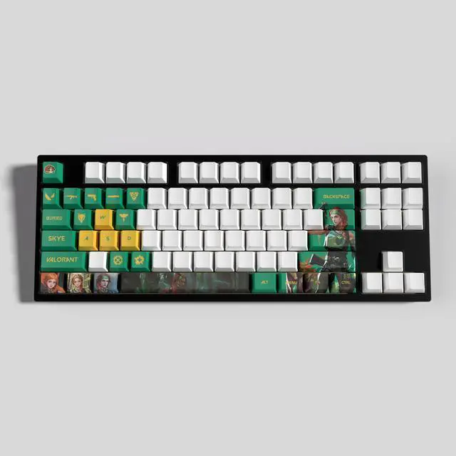 Alt view image 3 of 5 - VALORANT Themed Keycaps Skye PBT heat-sublimation keycaps 29 keys OEM high degree