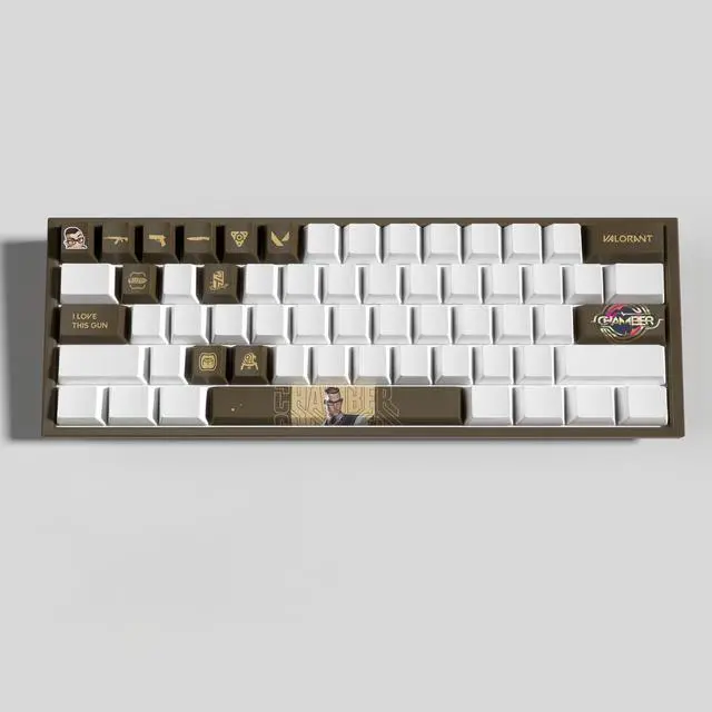Alt view image 3 of 5 - VALORANT Themed Keycaps Chamber PBT heat-sublimation keycaps 14 keys OEM high degree