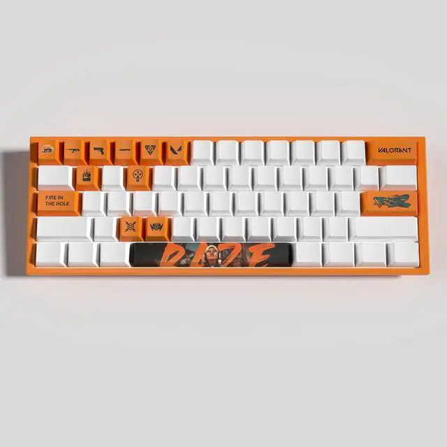 Alt view image 3 of 5 - VALORANT Themed Keycaps Raze PBT heat-sublimation keycaps 14 keys OEM high degree