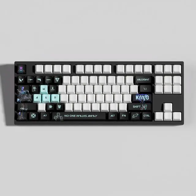 Alt view image 3 of 5 - VALORANT Themed Keycaps KAY/O PBT heat-sublimation keycaps 29 keys OEM high degree