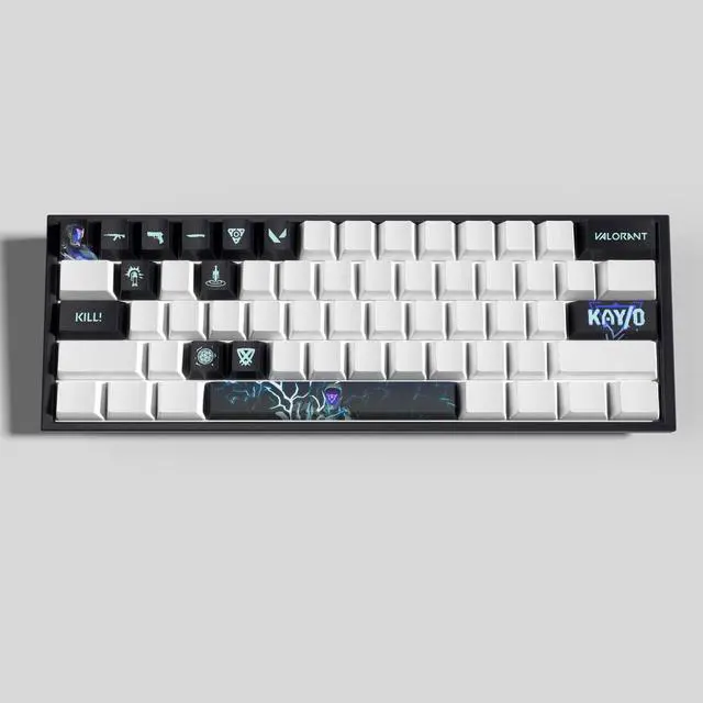 Alt view image 3 of 5 - VALORANT Themed Keycaps KAY/O PBT heat-sublimation keycaps 14 keys OEM high degree