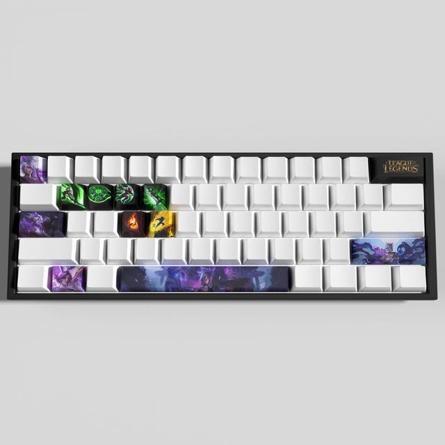 Alt view image 3 of 5 - League of Legends Themed Keycaps Riven PBT heat-sublimation keycaps 12 keys OEM high degree