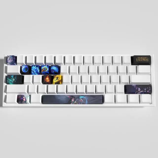 Alt view image 3 of 5 - League of Legends Themed Keycaps Nami PBT heat-sublimation keycaps 12 keys OEM high degree